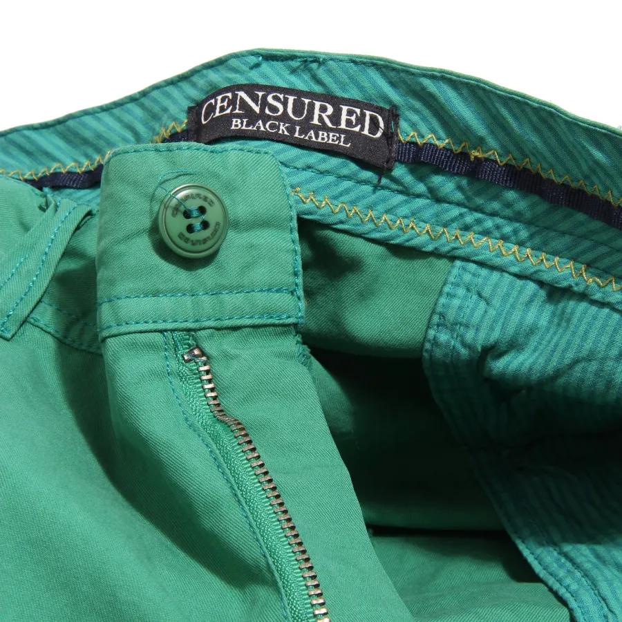 6039S bermuda uomo CENSURED BLACK LABEL verde denim pantalone short pant men
