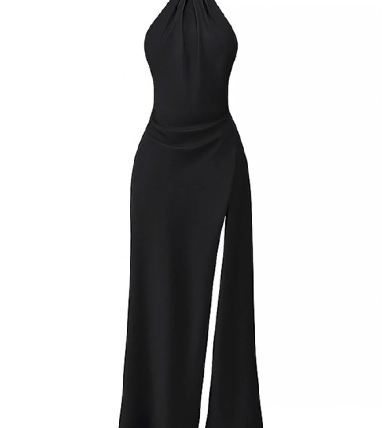 Abito lungo senza maniche con lacci senza schienale senza maniche Abito lungo da donna con spacco alto senza spalline bianco ros