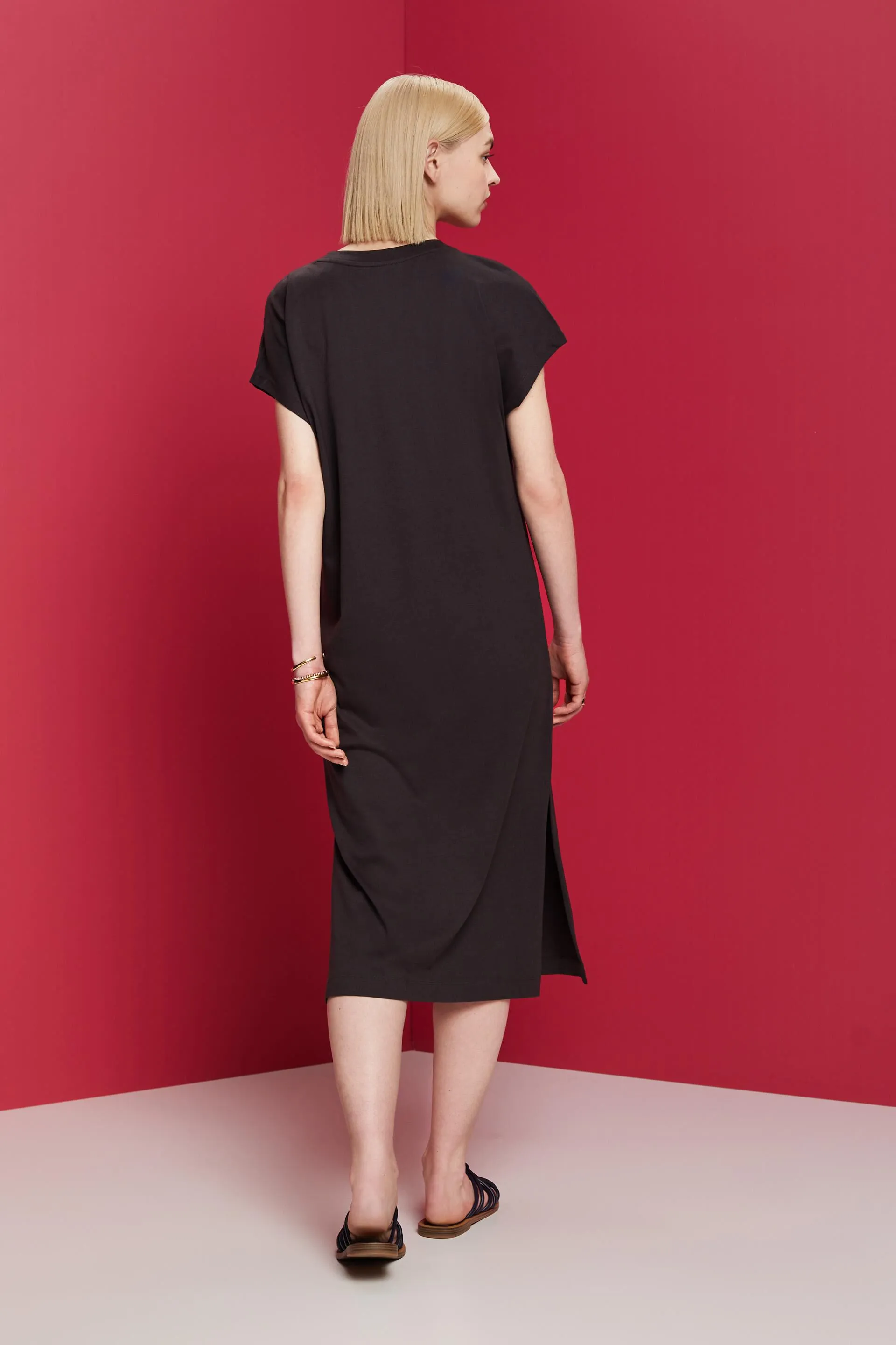 Abito midi in jersey