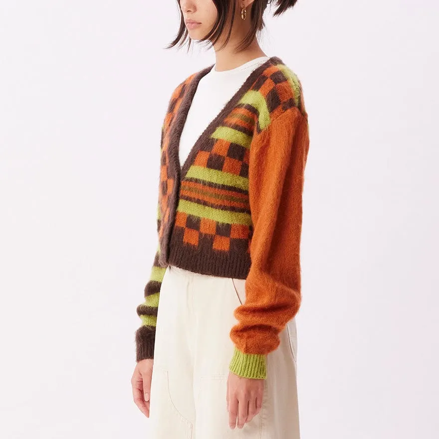 AMBER CARDIGAN - DARK OAK MULTI