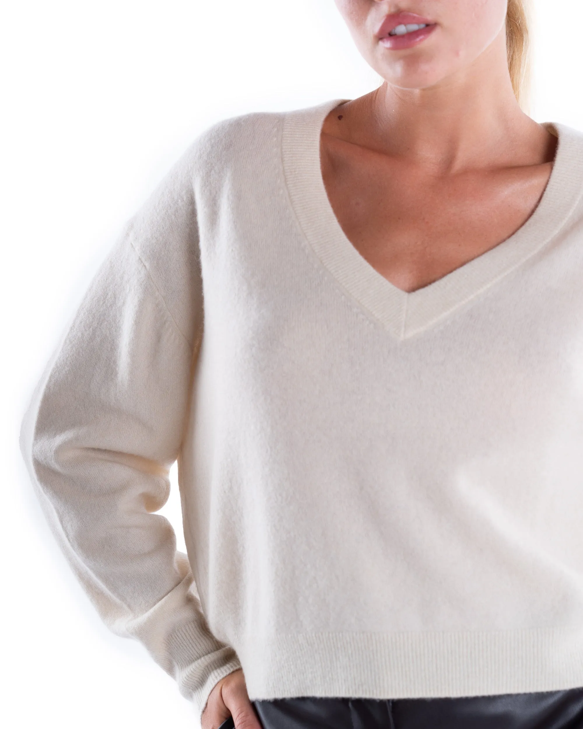 AMERICAN VINTAGE MAGLIA SCOLLO V CASHMERE