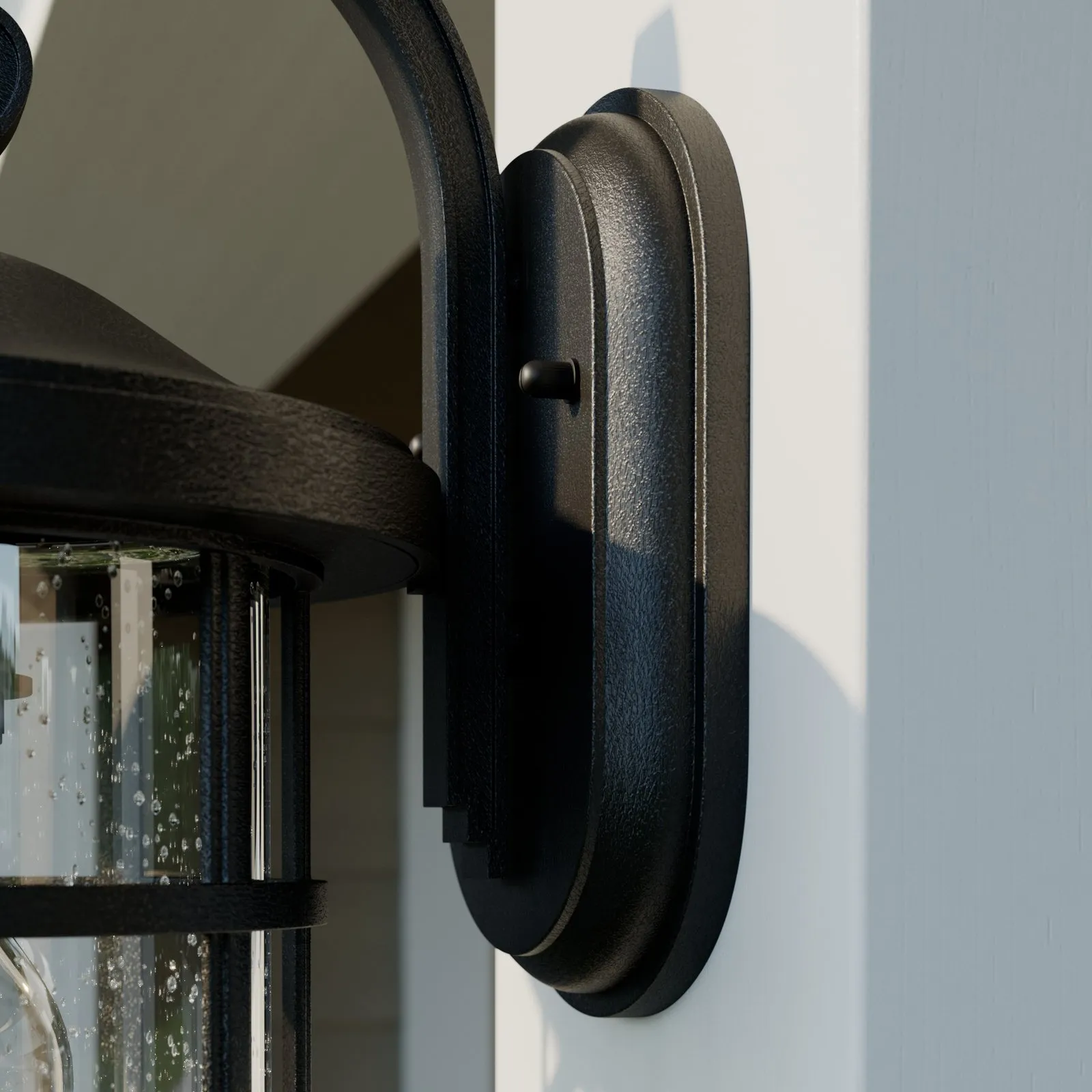 Applique da esterno Lindby di Ankea, nero, altezza 37 cm, IP23, E27