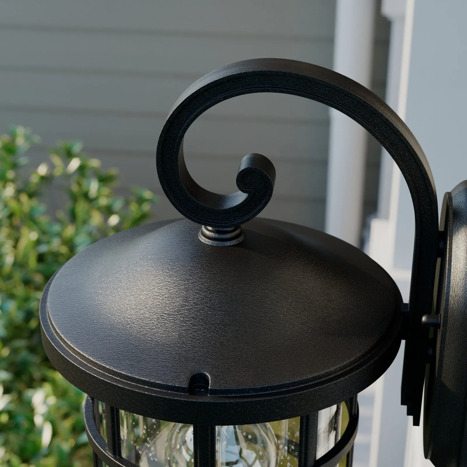 Applique da esterno Lindby di Ankea, nero, altezza 37 cm, IP23, E27
