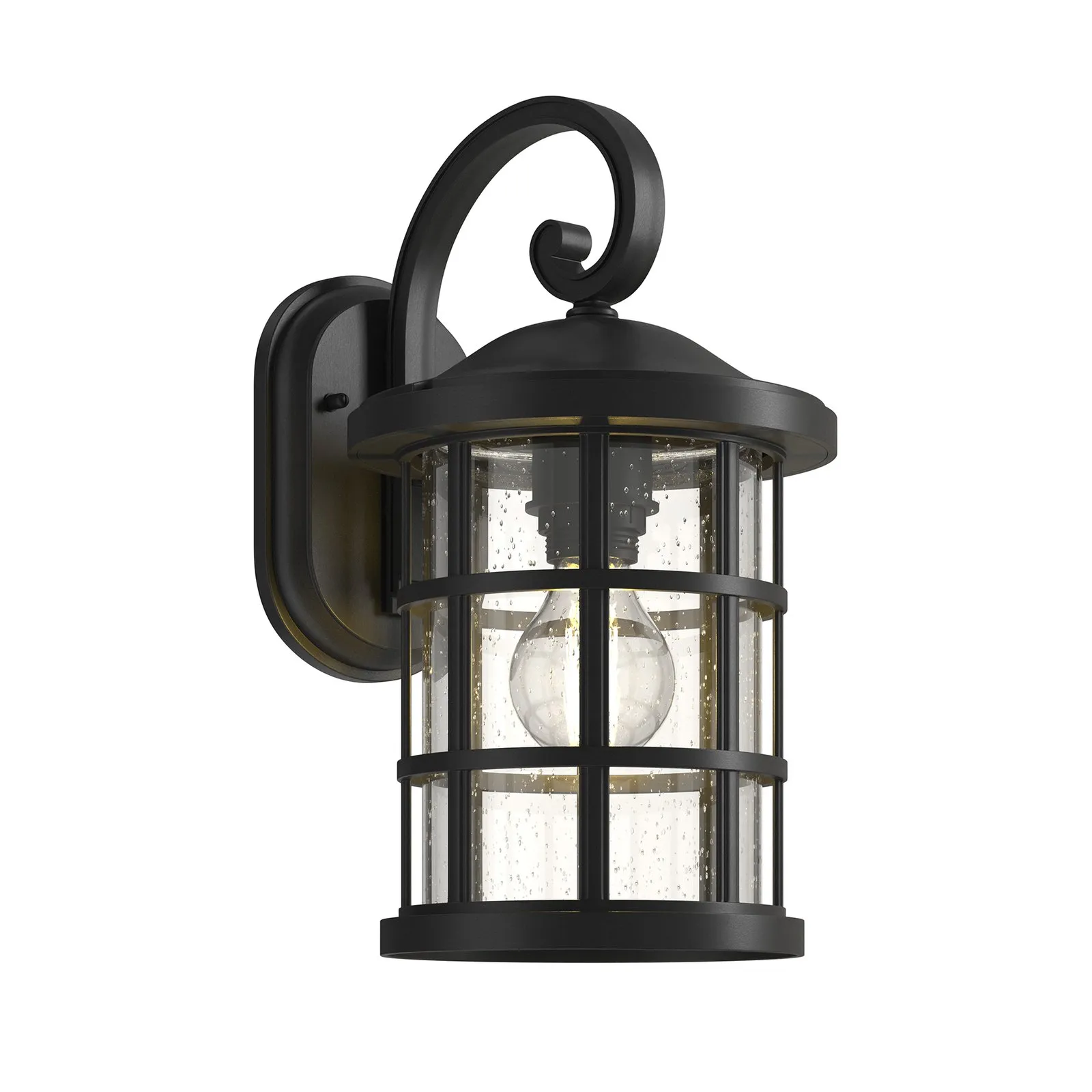 Applique da esterno Lindby di Ankea, nero, altezza 37 cm, IP23, E27
