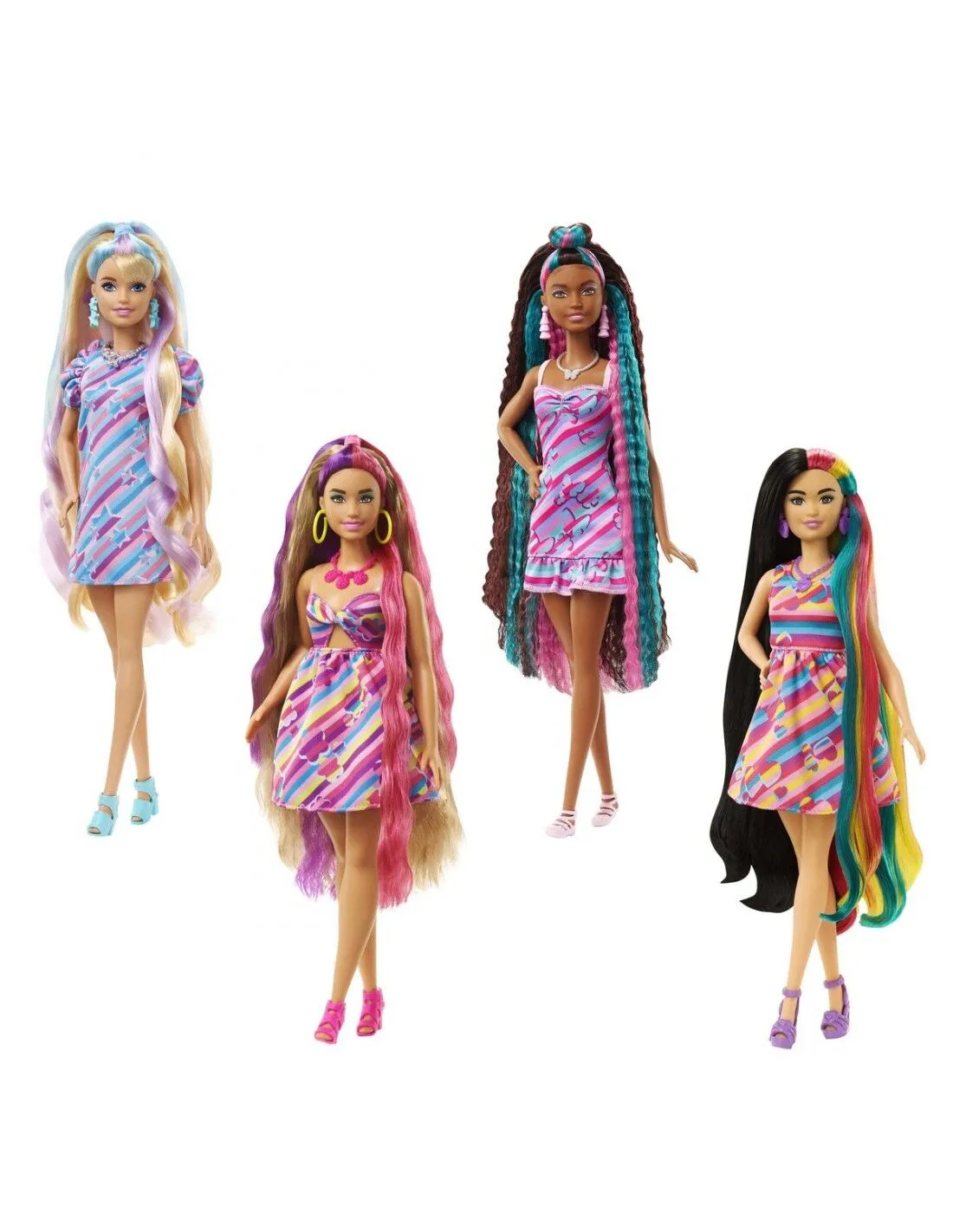 Bambola Barbie Totally Hair 9 Pezzi