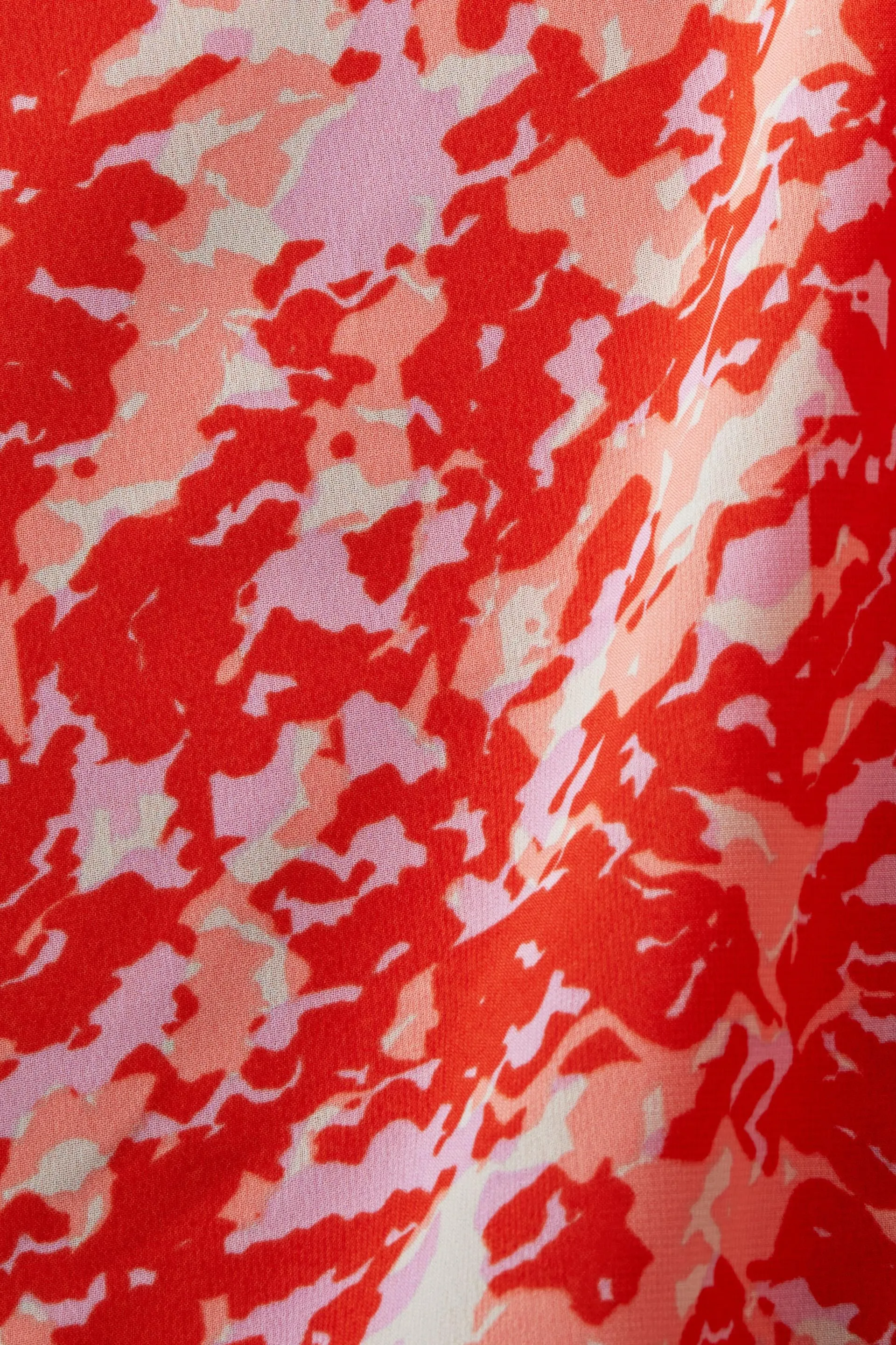 Blusa in crêpe di chiffon stampato
