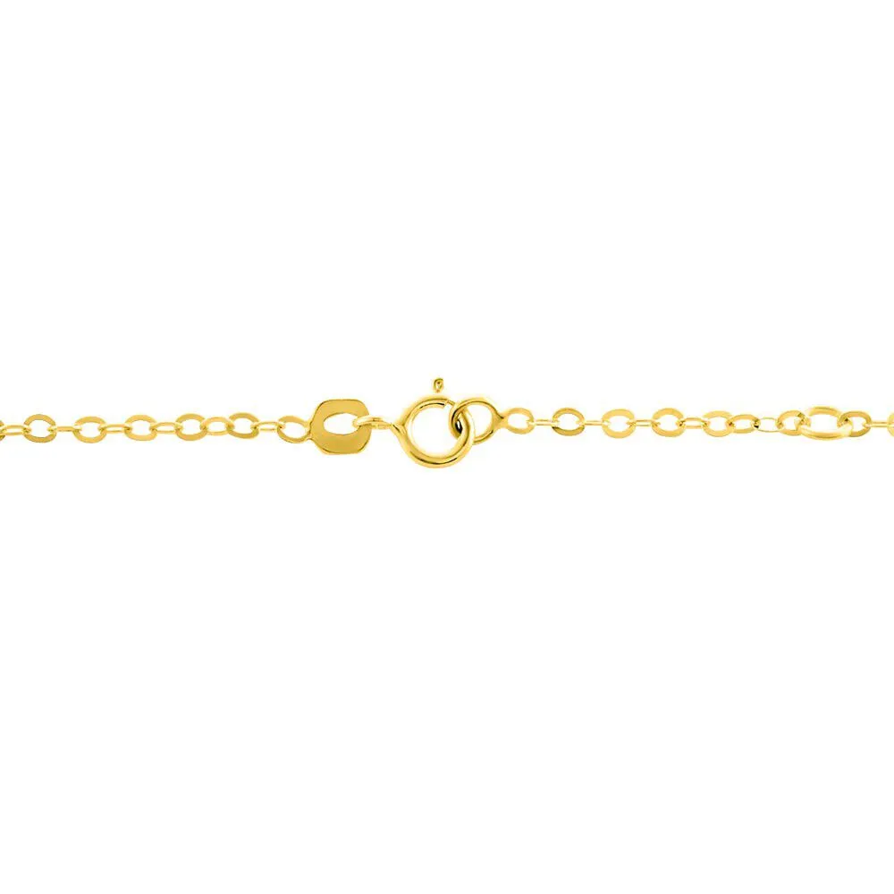 Bracciale Con Targhetta Cuore Holy Oro Giallo 375/1000 12 + 2 cm 1415823