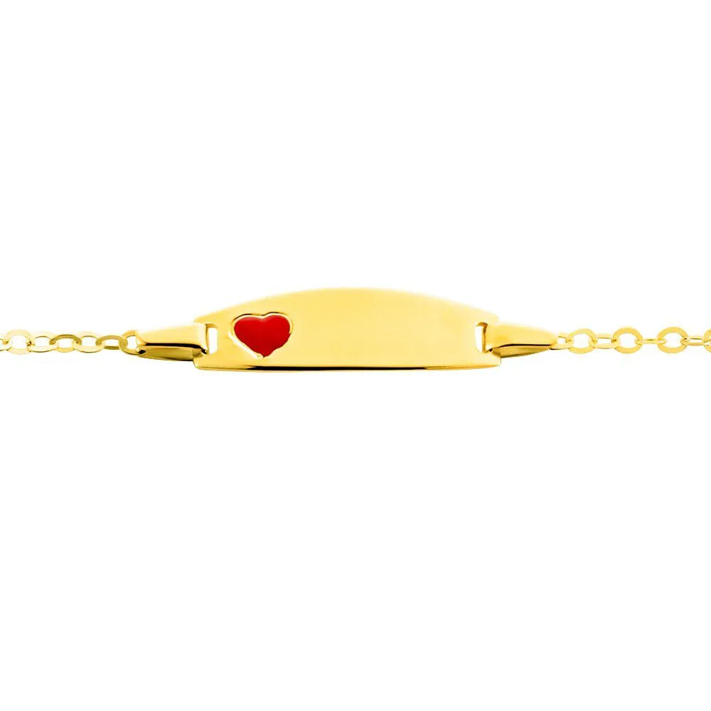 Bracciale Con Targhetta Cuore Holy Oro Giallo 375/1000 12 + 2 cm 1415823
