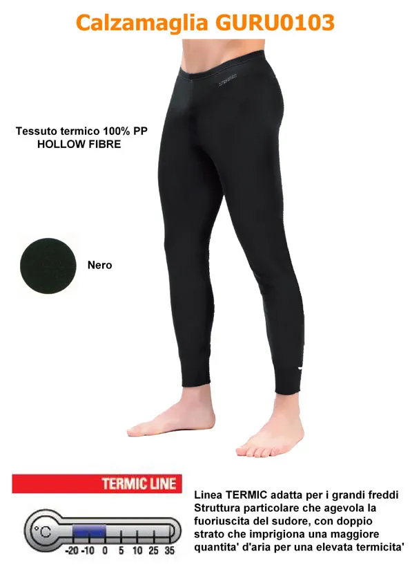 CALZAMAGLIA TERMICA D.FENSE ANTISUDORE GURU0103 nera