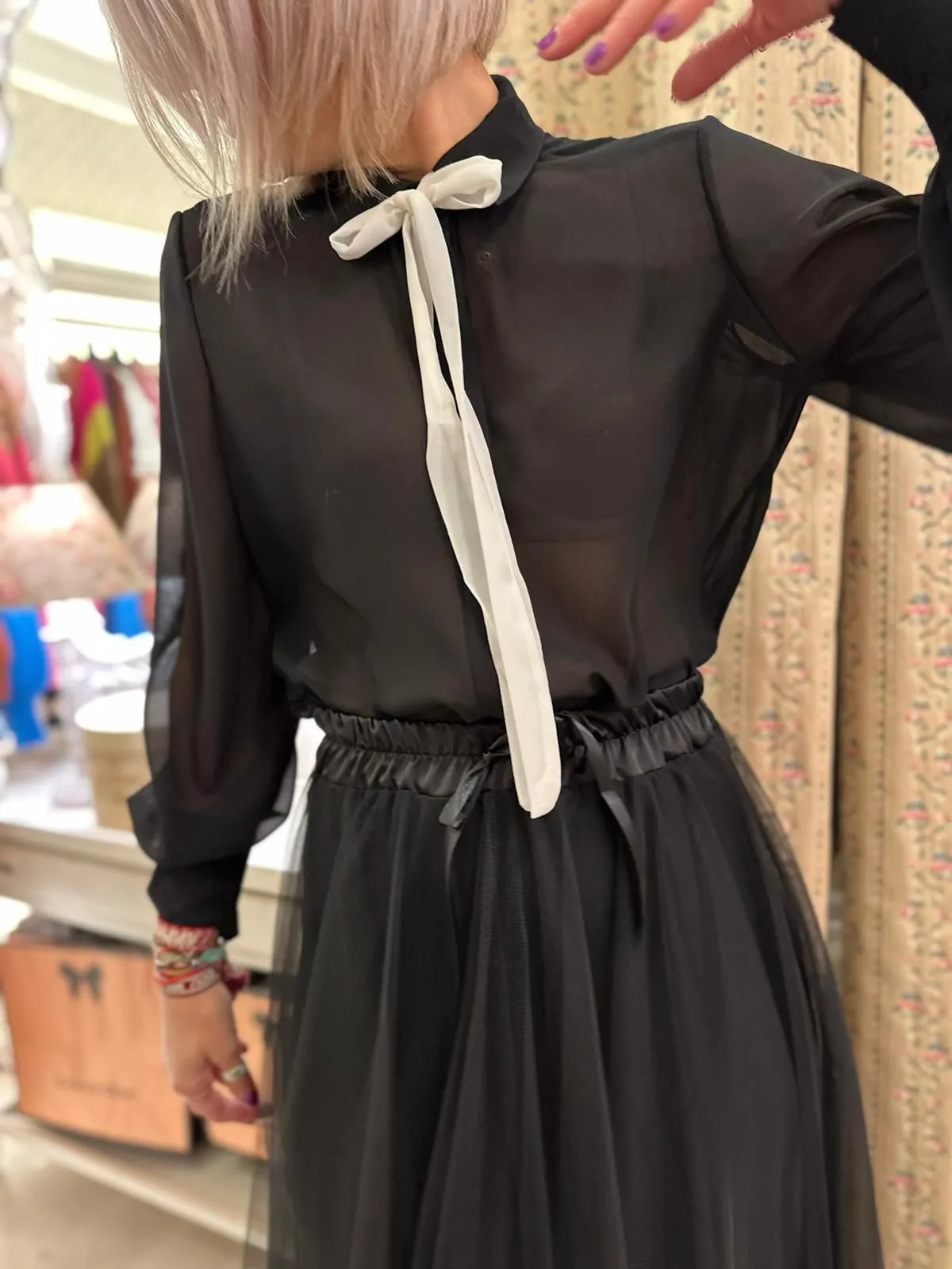 Camicia Collegiale Nera