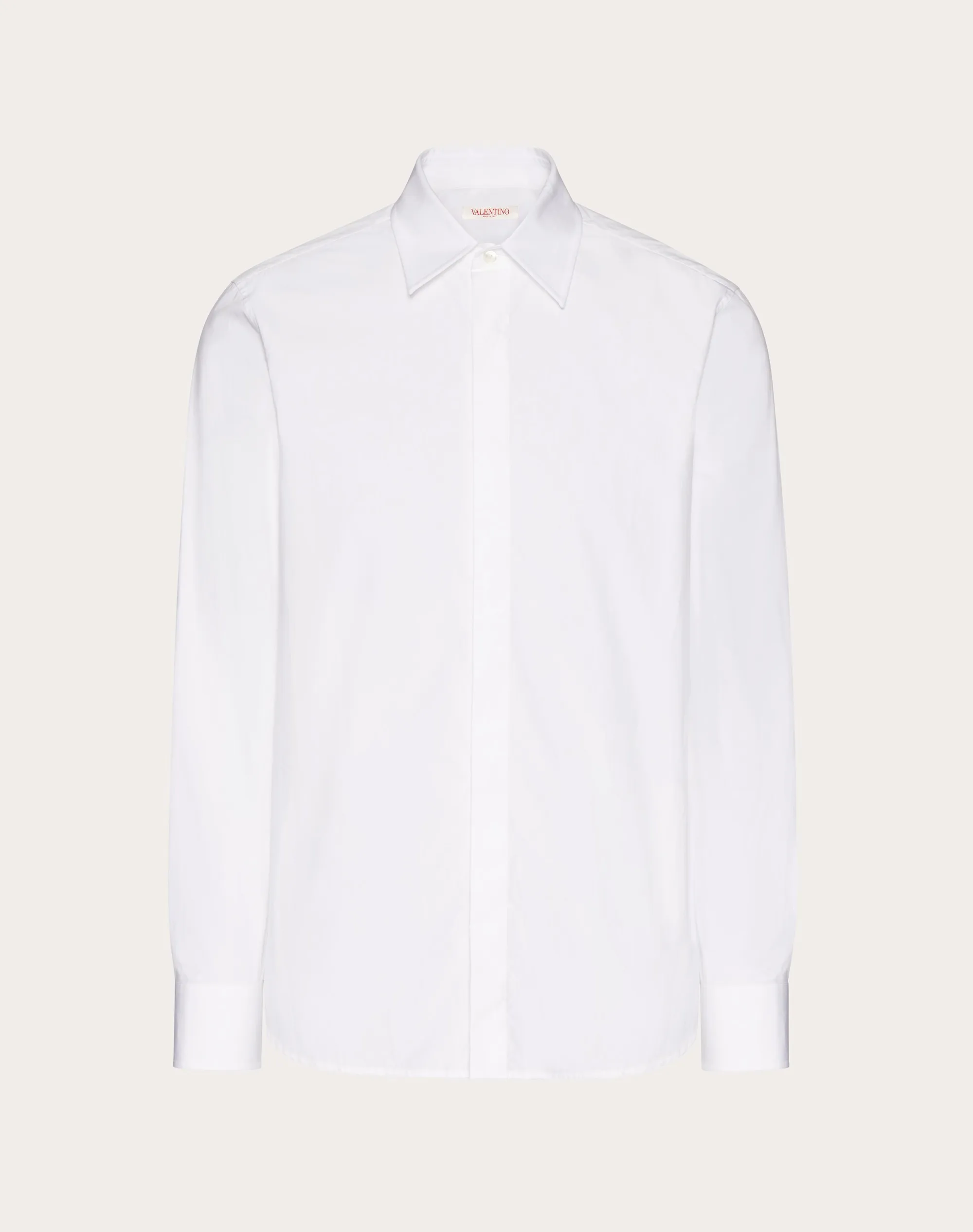 CAMICIA MANICA LUNGA IN POPELINE DI COTONE PESANTE