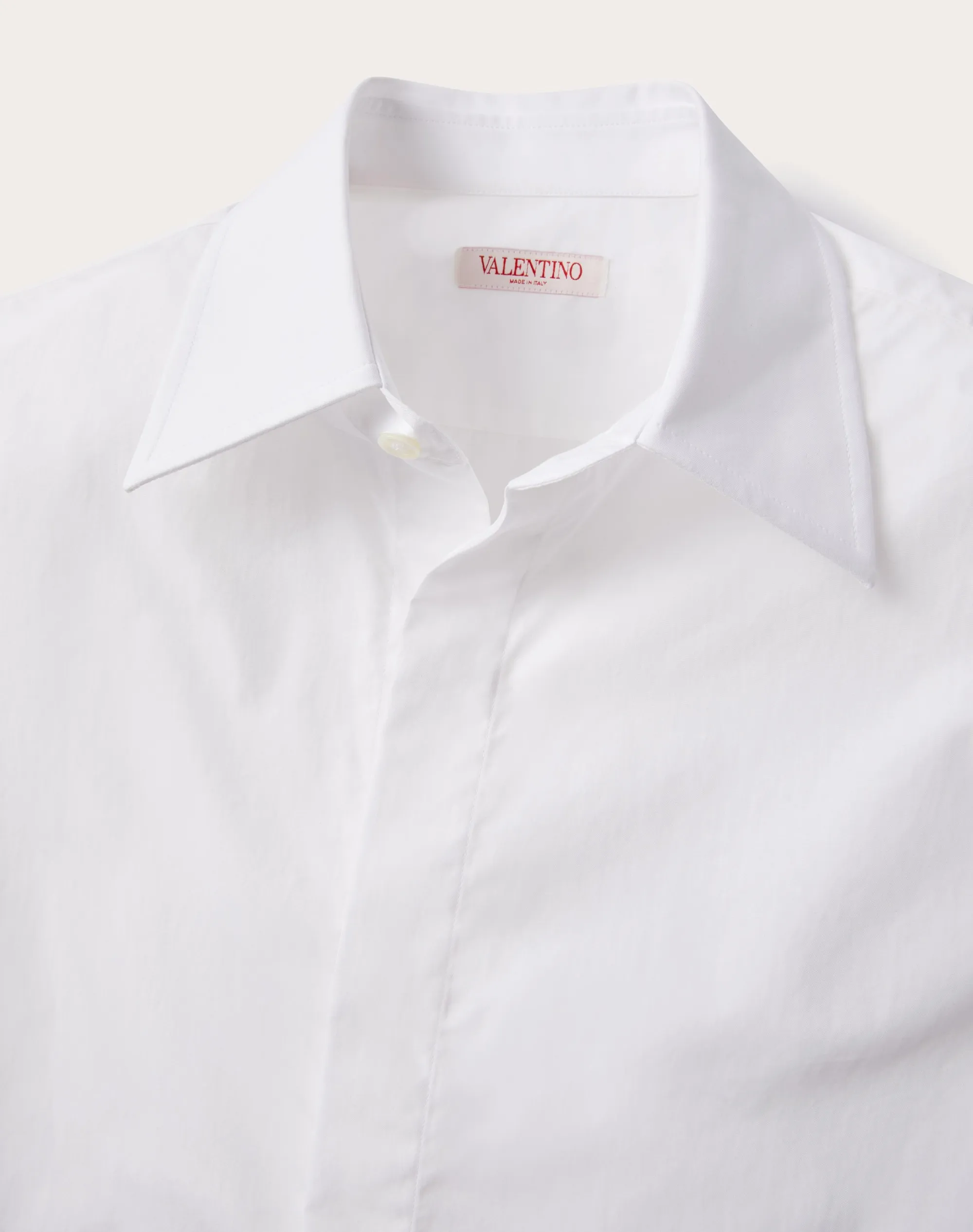 CAMICIA MANICA LUNGA IN POPELINE DI COTONE PESANTE