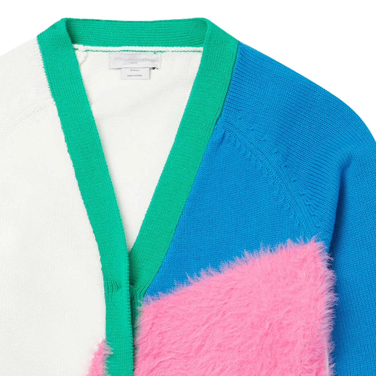 Cardigan Color Block Bambina E Teenager