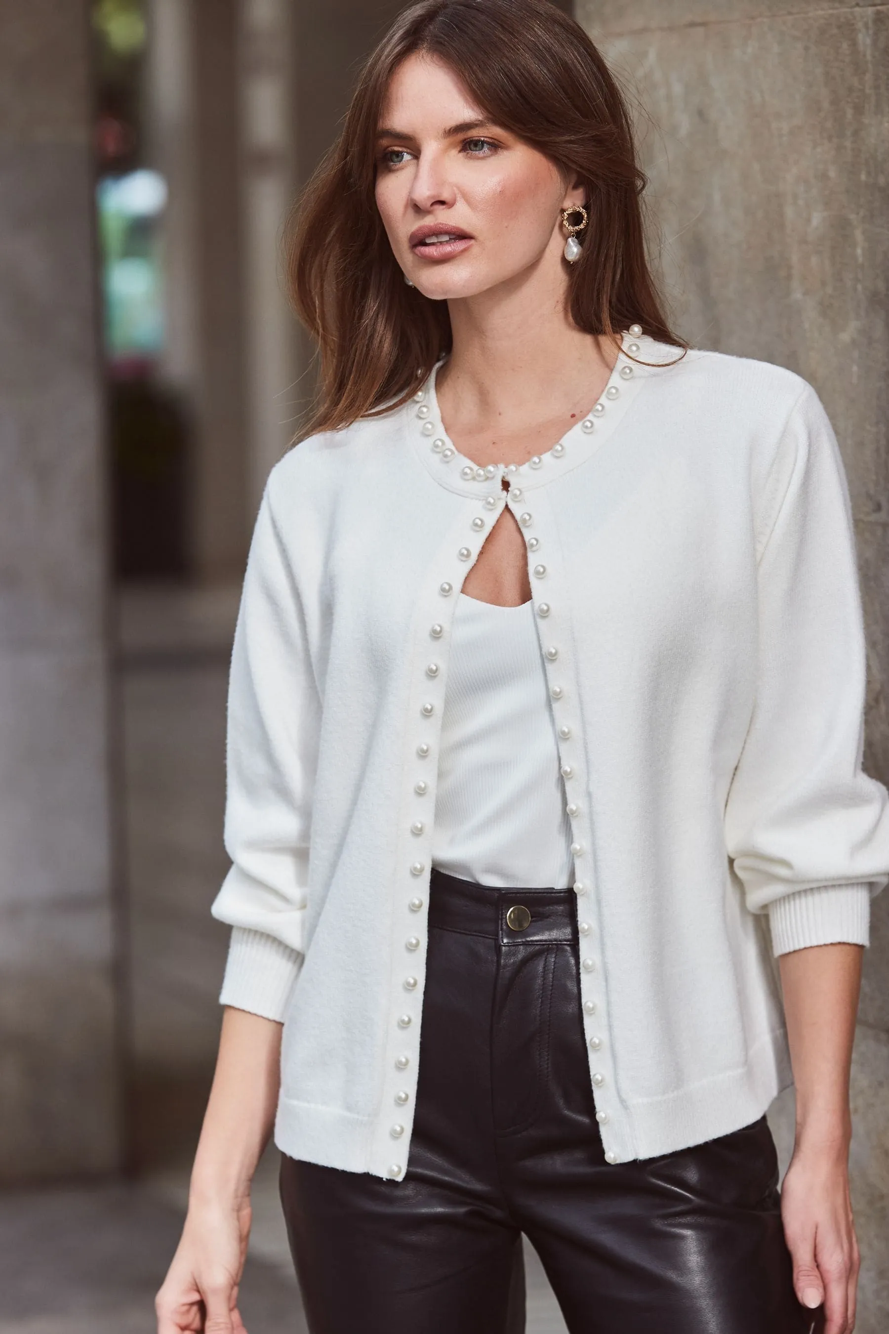 Cardigan con perle Sosandar