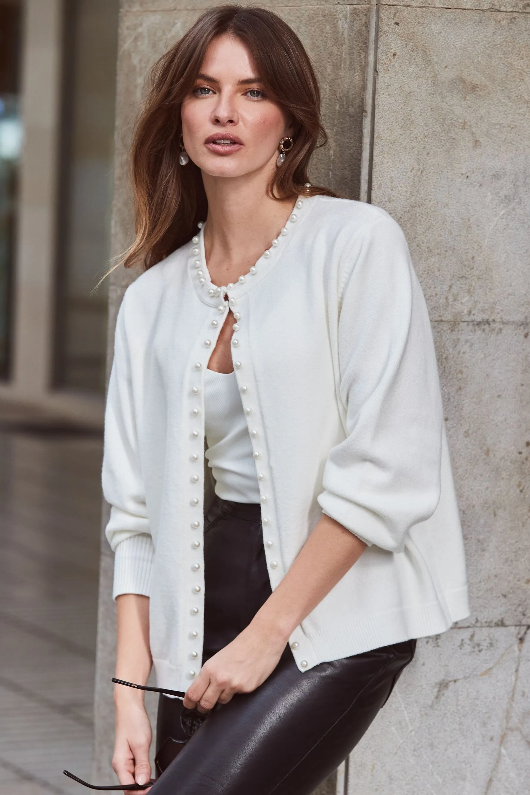 Cardigan con perle Sosandar