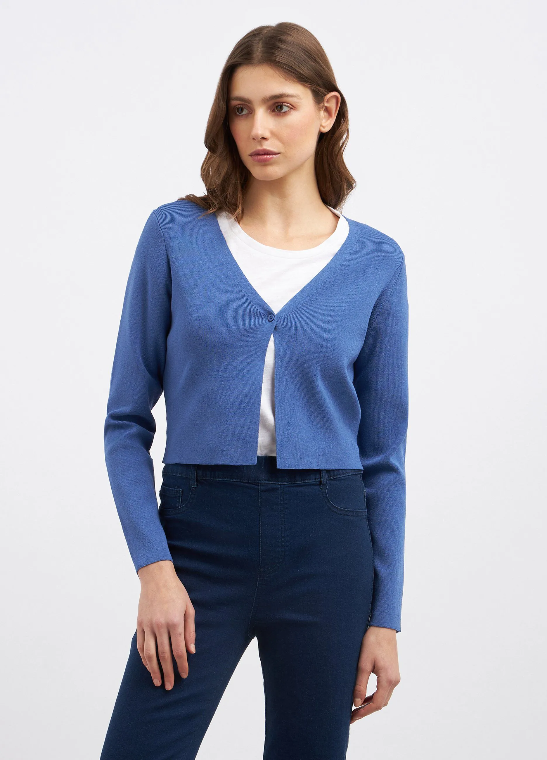 Cardigan in misto viscosa donna