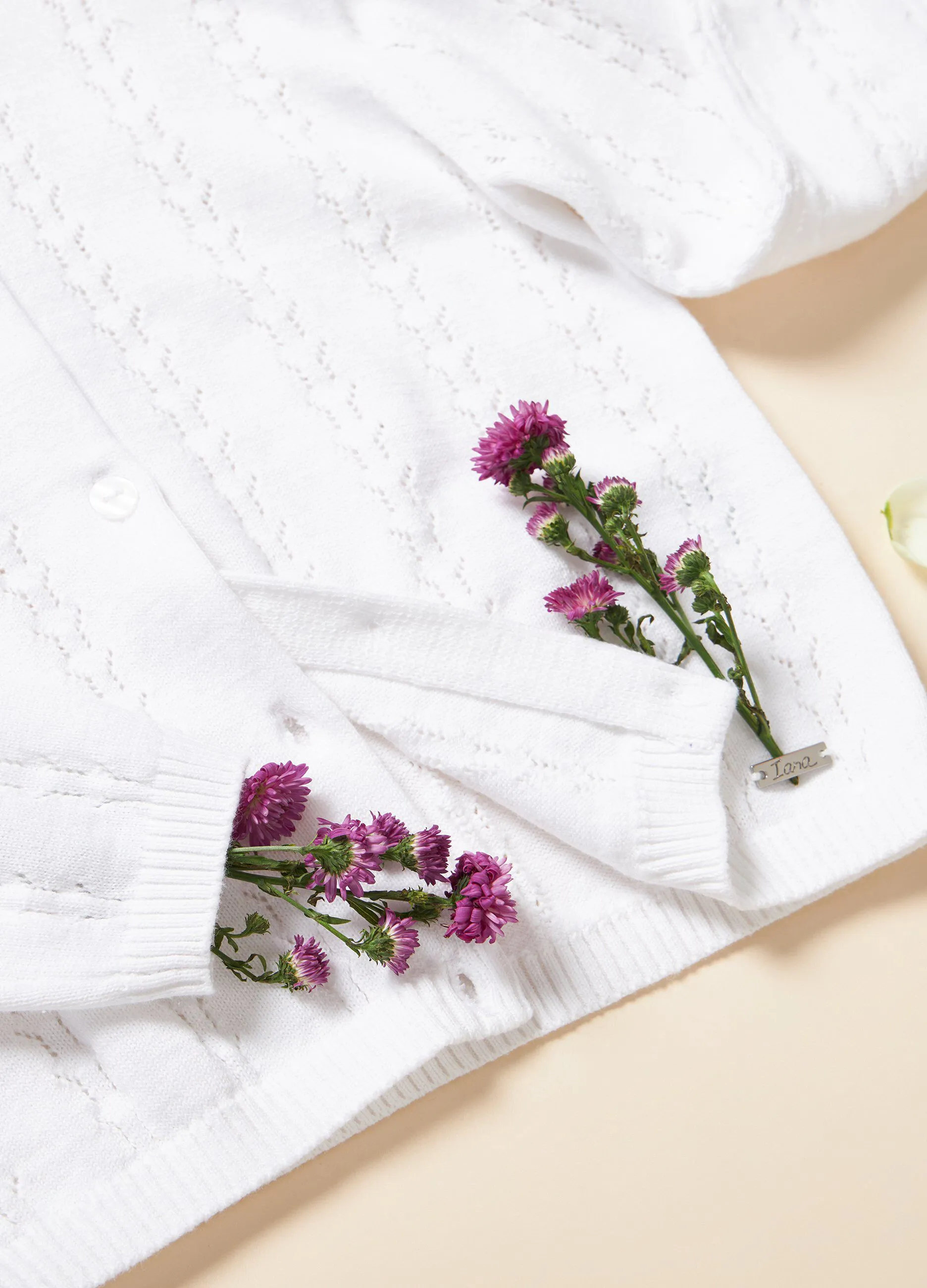 Cardigan in tricot di puro cotone IANA