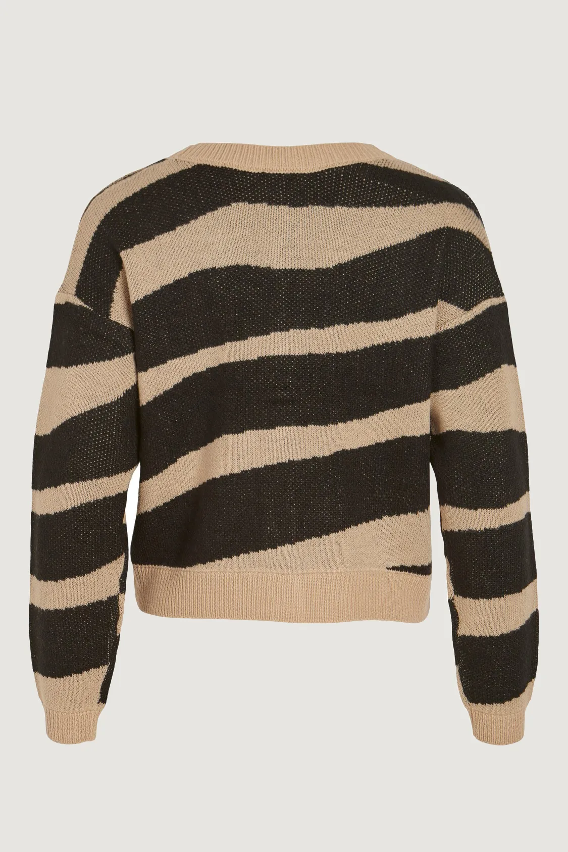Cardigan Vila Clothes vilava rev l/s jacquard knit cardigan/pb Beige