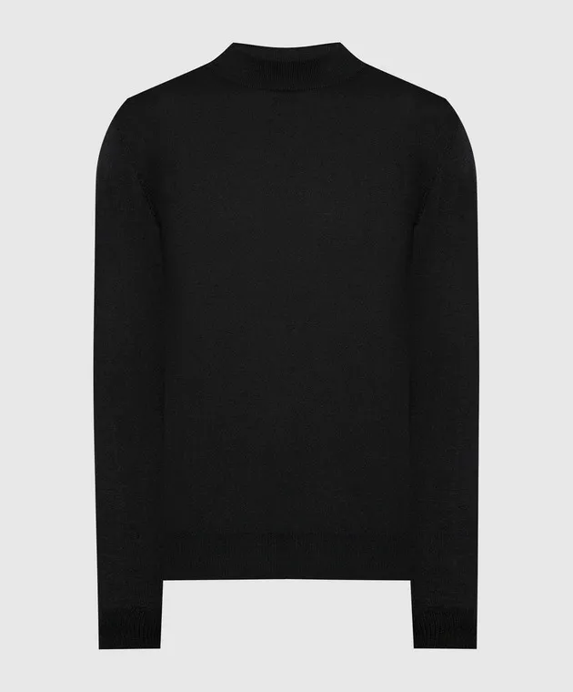 Cashmere&Whiskey Maglione in lana nera 97397