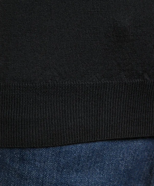 Cashmere&Whiskey Maglione in lana nera 97397