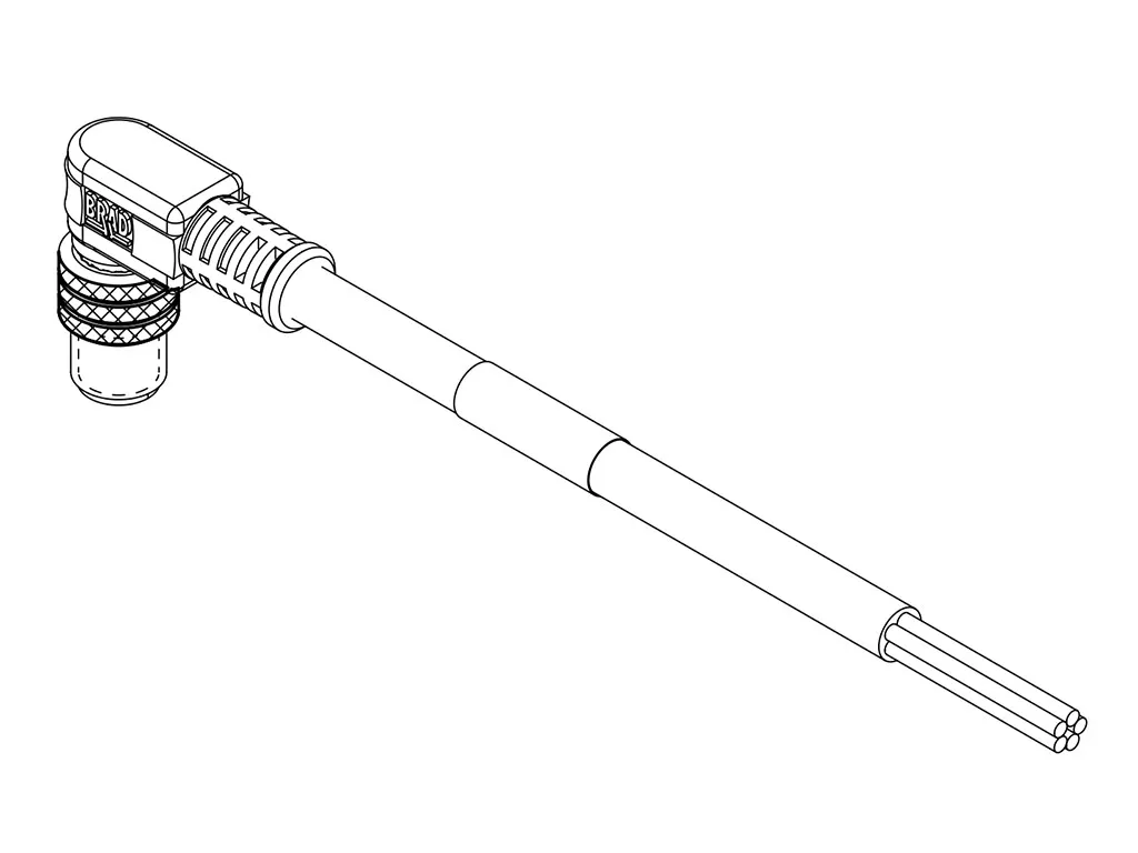 Cavo sensore/attuatore Brad from Molex 4 cond. M8 / Senza terminazione, L. 10m