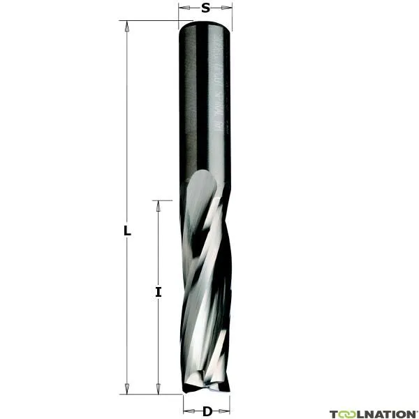 CMT 193.200.12 Fresa a spirale in metallo duro 20 mm, gambo 20 mm a sinistra