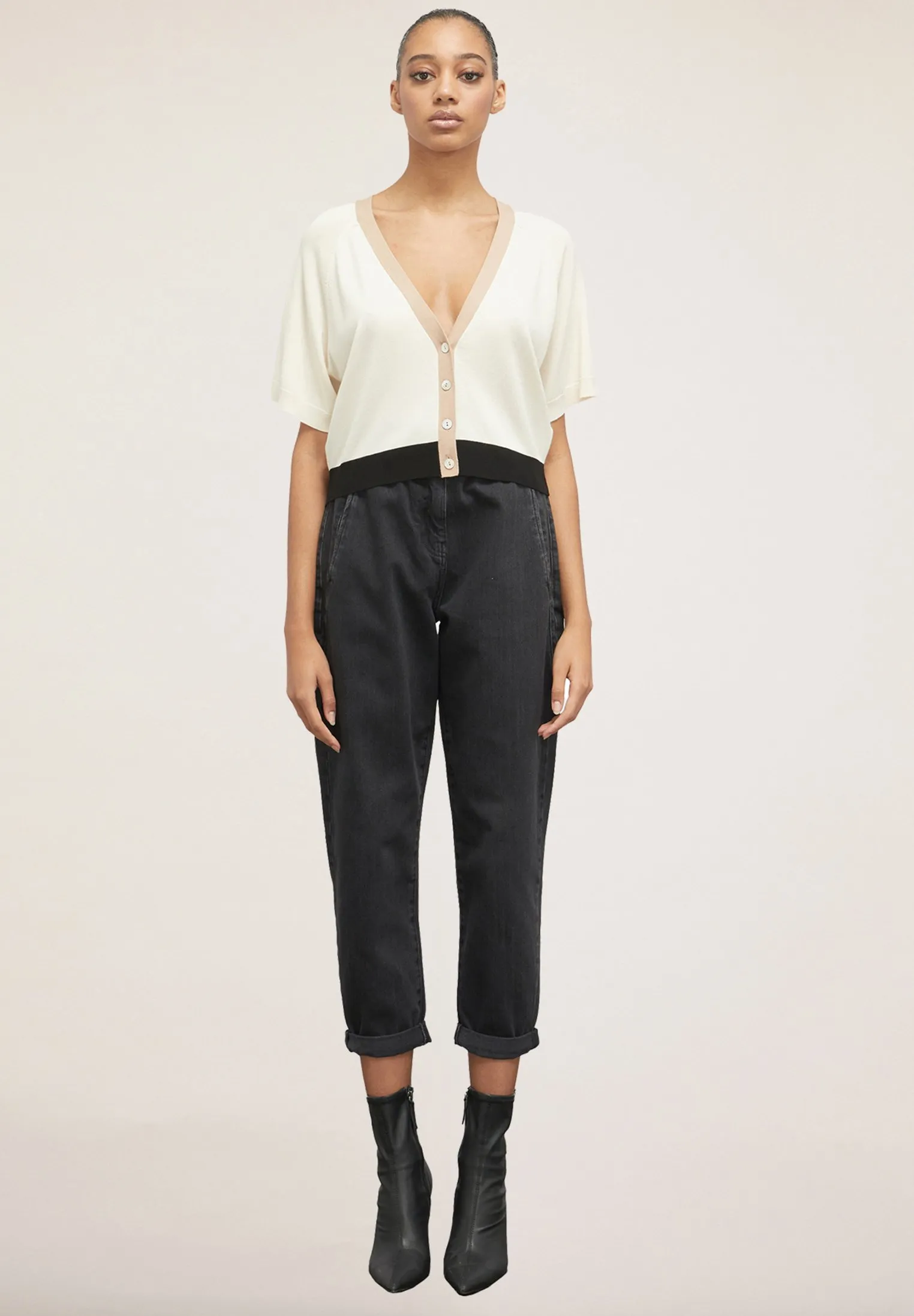 CORTO BORDI A CONTRASTO - Cardigan