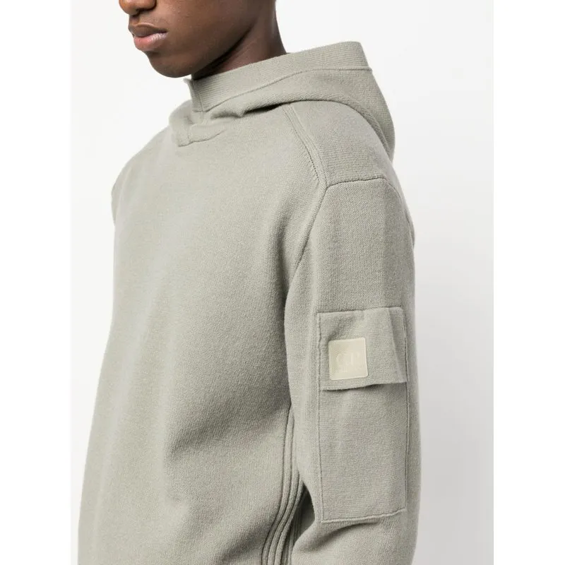 CP Company Maglia con cappuccio in lana merino extrafine serie Metropolis