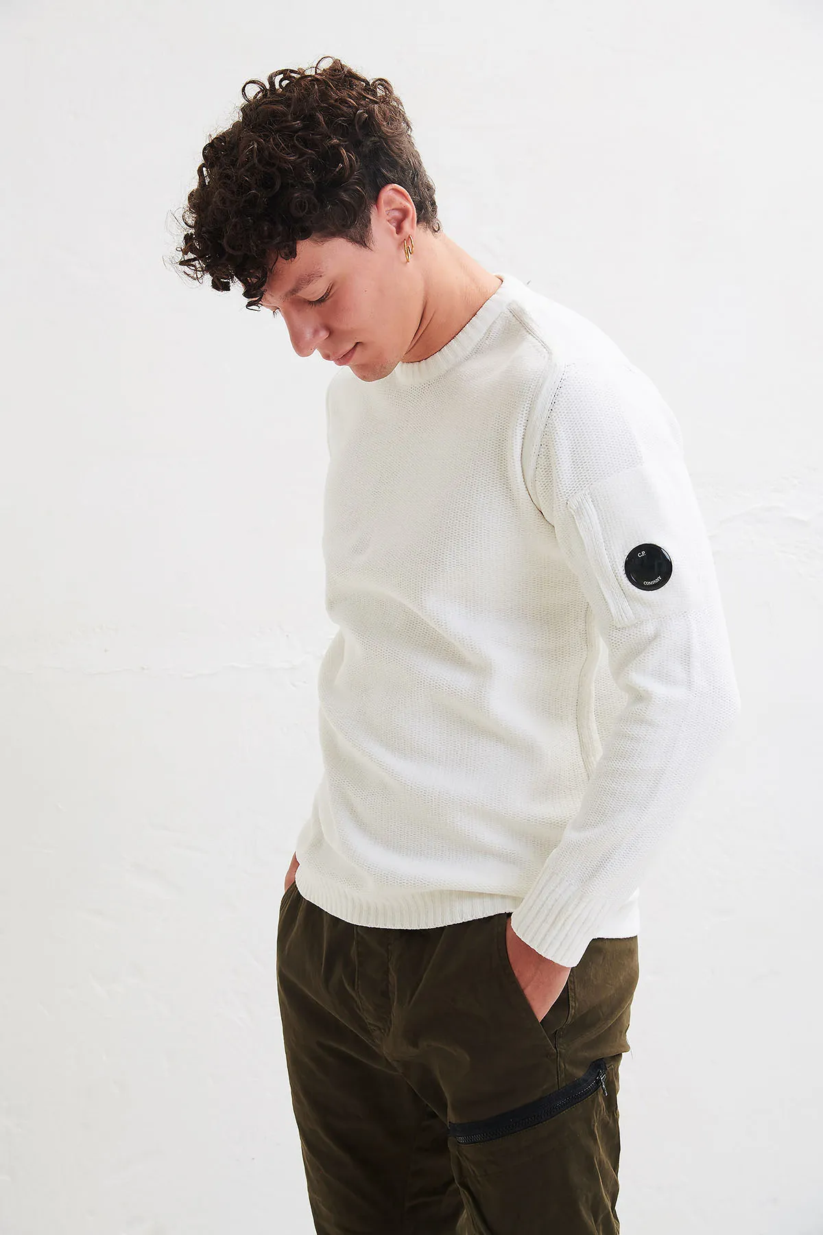 C.P. COMPANY Maglia in ciniglia girocollo