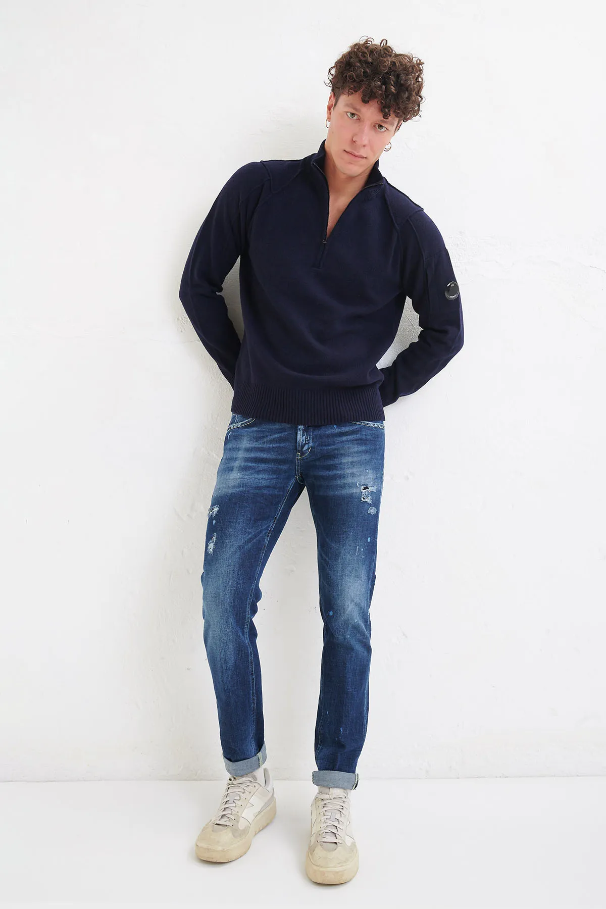 C.P. COMPANY Maglia POLO COLLAR in lana