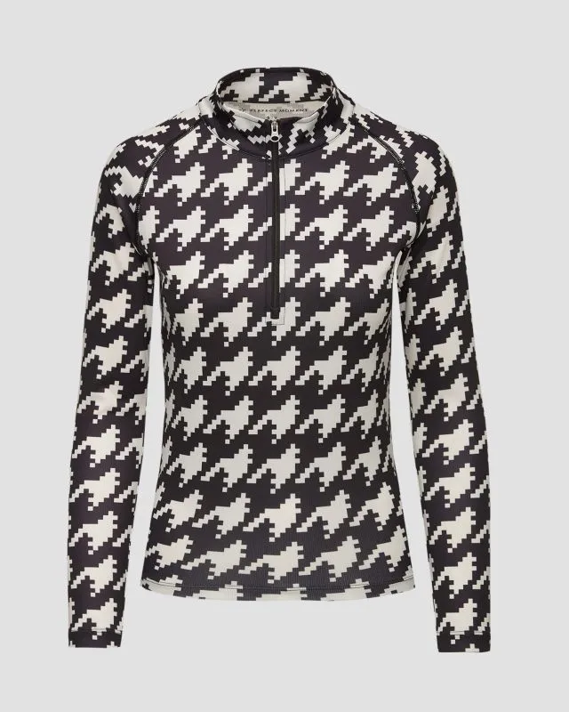 Dolcevita a pied-de-poule da sci da donna Perfect Moment Thermal