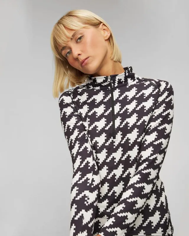 Dolcevita a pied-de-poule da sci da donna Perfect Moment Thermal