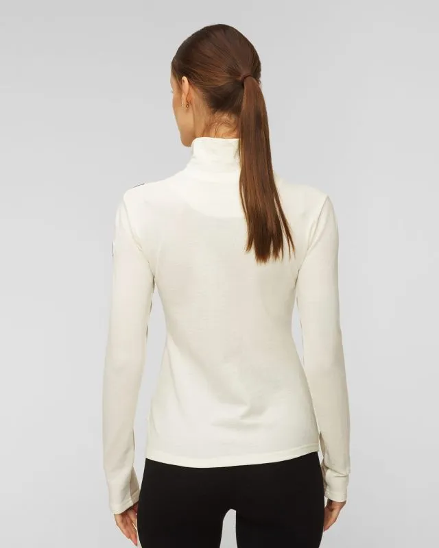 Dolcevita bianco con cerniera da donna We Norwegians Voss