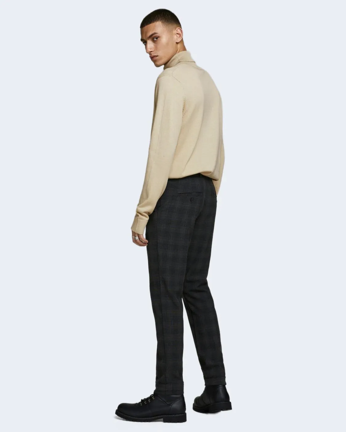 Dolcevita Jack Jones JJEEMIL KNIT ROLL NECK NOOS Beige