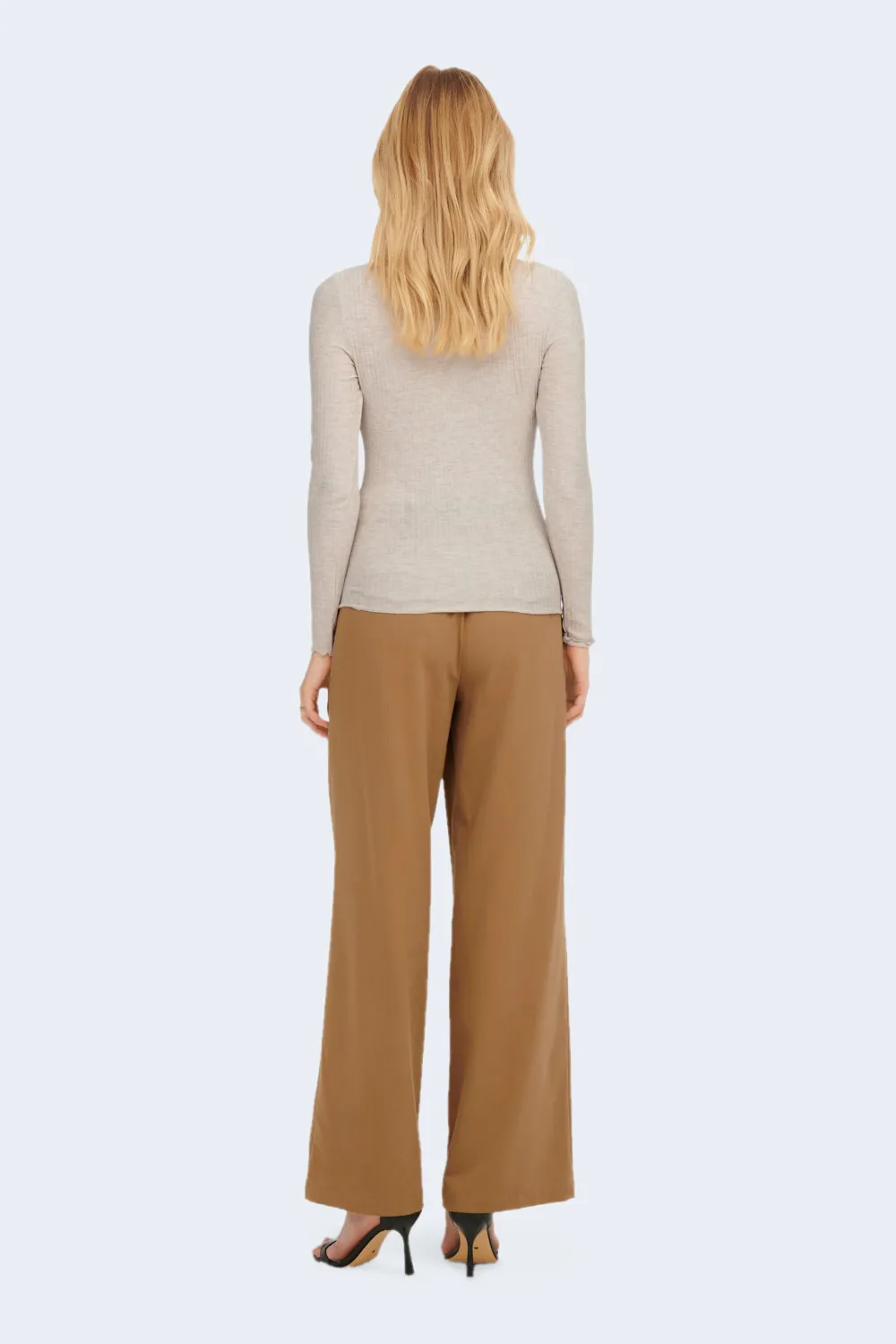 Dolcevita Only ONLEMMA L/S HIGH NECK TOP NOOS JRS Beige