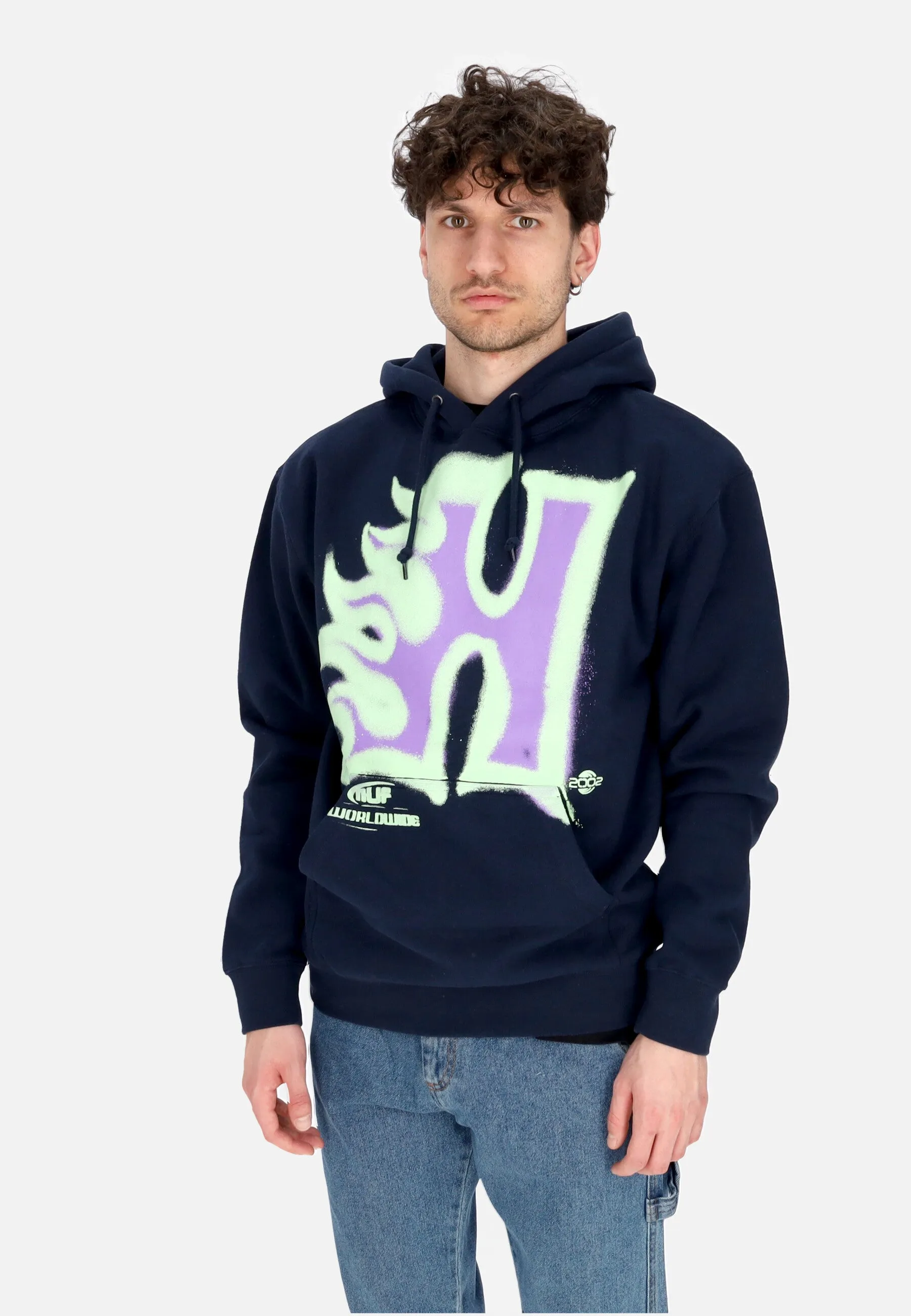 Felpa Cappuccio Uomo Heat Wave Po Hoodie Navy