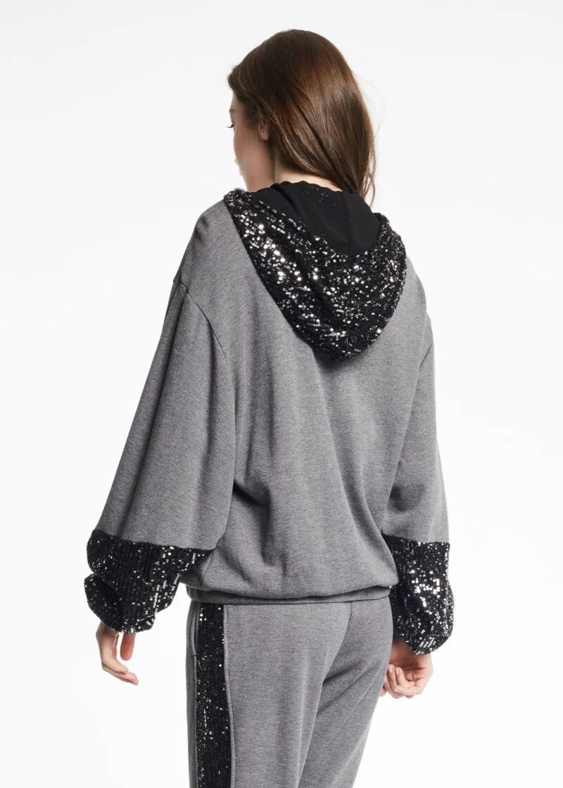Felpa con paillettes