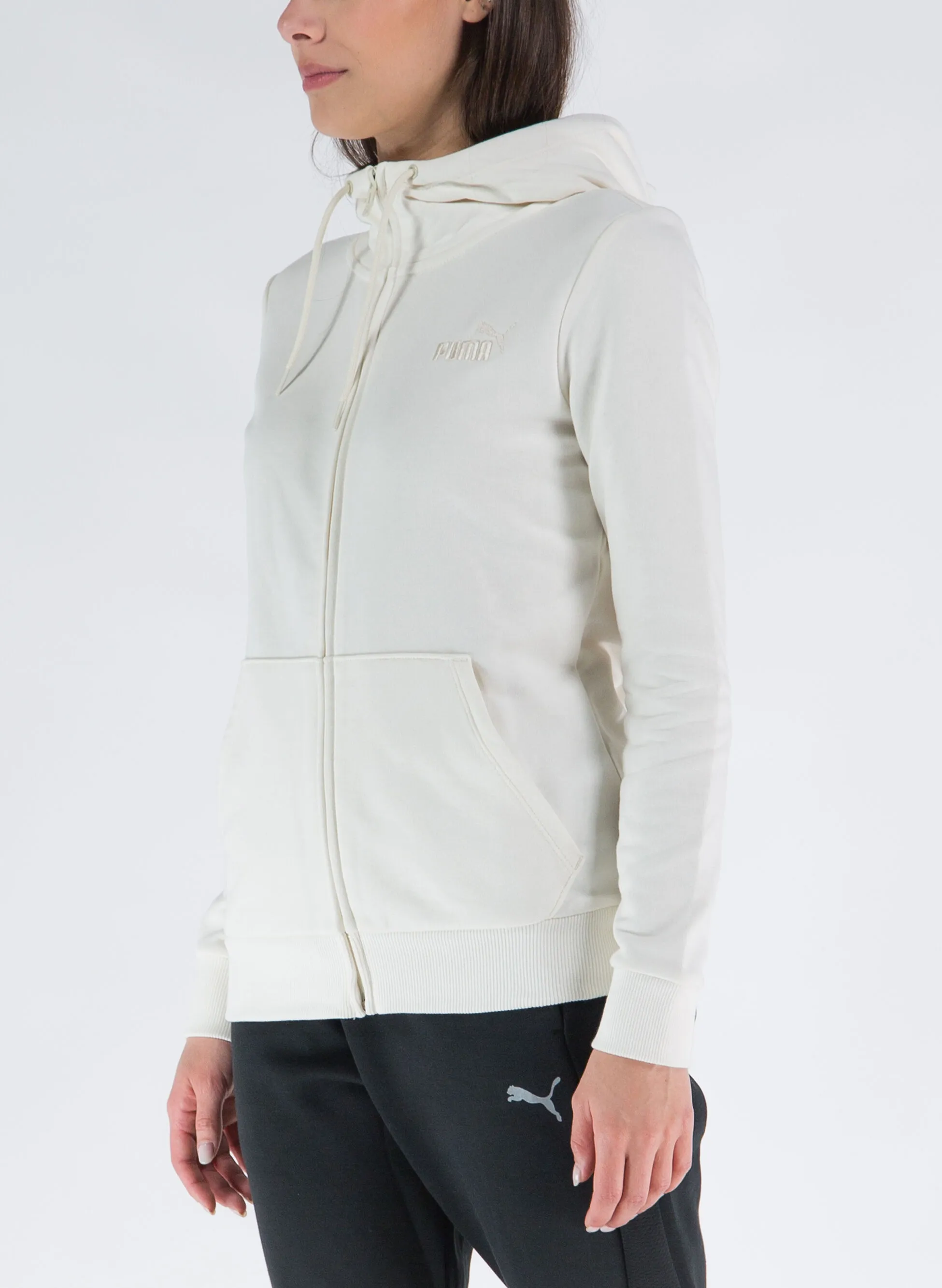 felpa embroidery con cappuccio