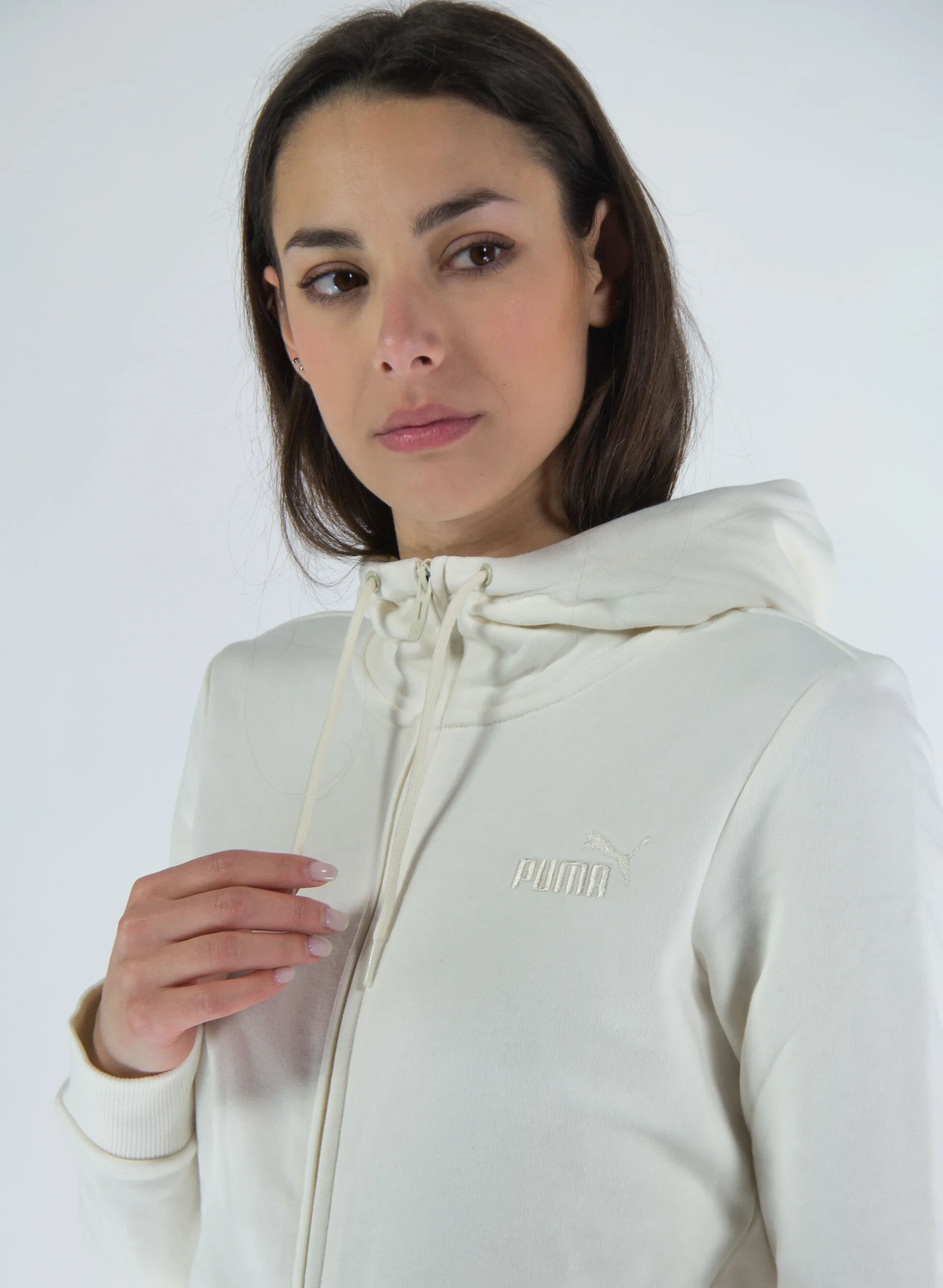 felpa embroidery con cappuccio