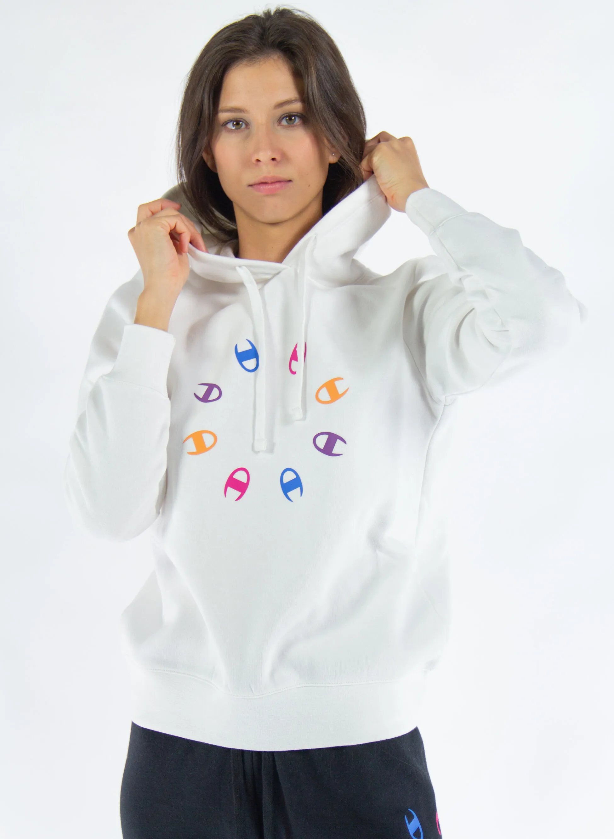 felpa graphic shop con cappuccio