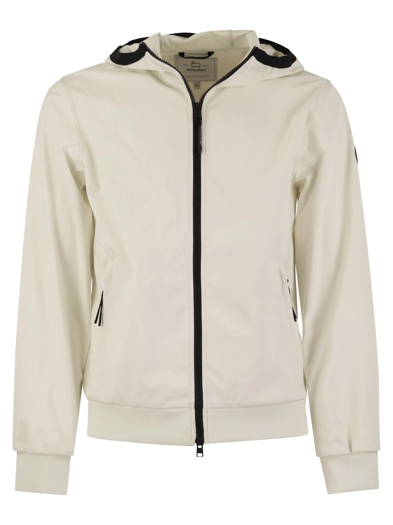Felpa in Softshell con cappuccio