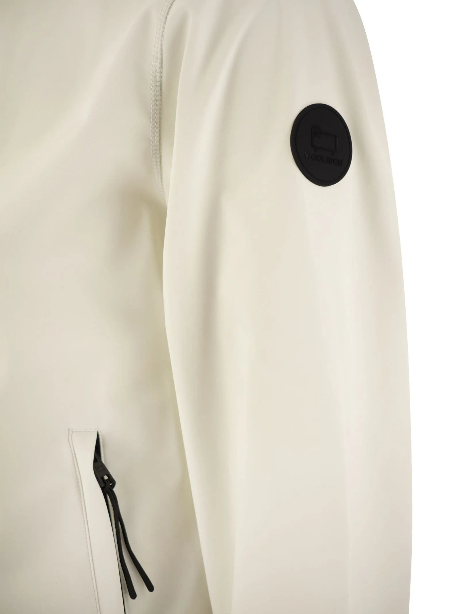 Felpa in Softshell con cappuccio