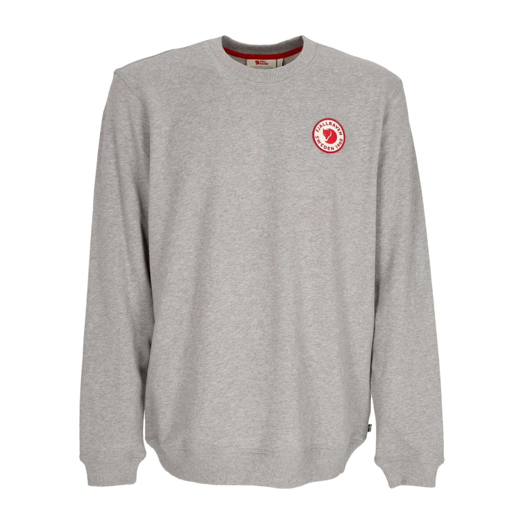 Felpa Leggera Girocollo Uomo 1960 Logo Badge Sweater Grey Melange