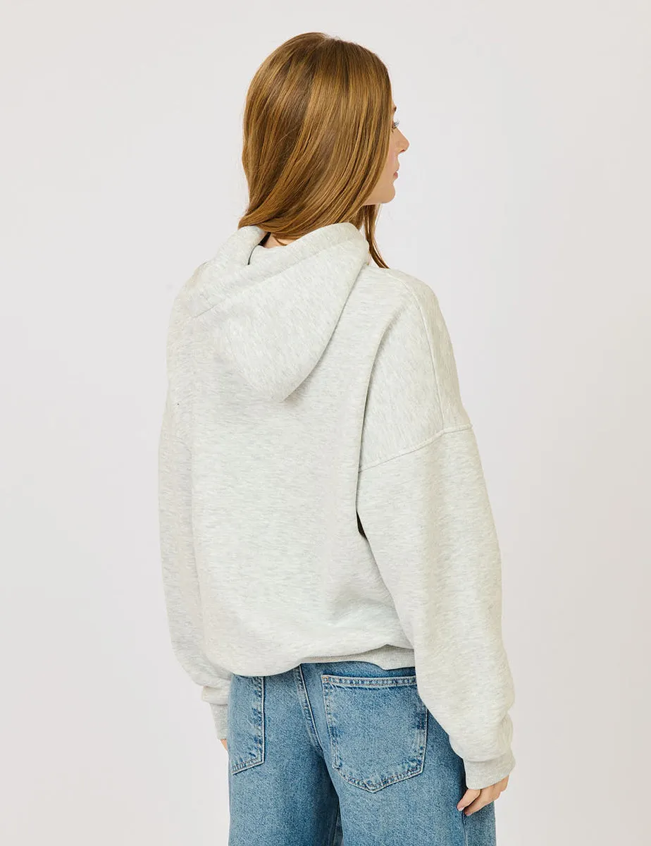 Felpa oversize ricamo fiocchi