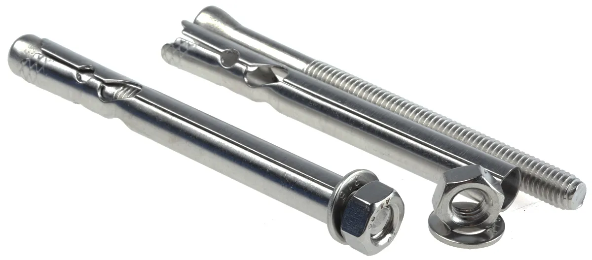 Fissaggio per muro RS PRO in Acciaio inox, Ø foro di fissaggio 10mm, L 100mm