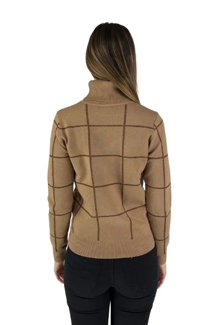 Fly Girl dolcevita in misto viscosa a quadri 11494/01