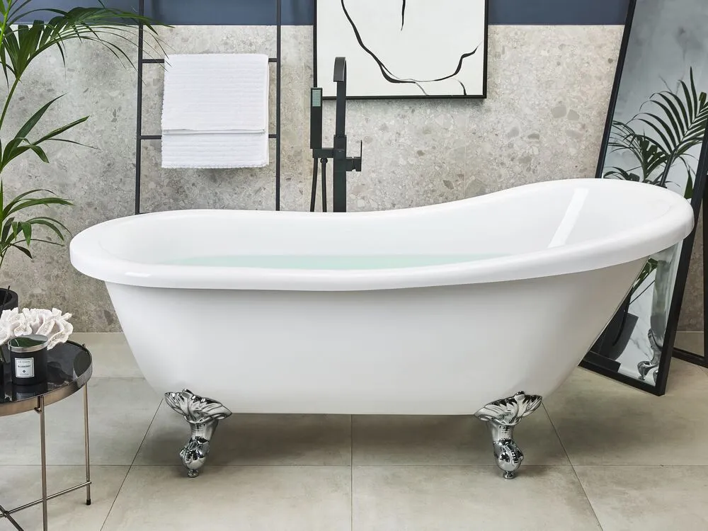 Freestanding Bath 1700 x 760 mm White CAYMAN