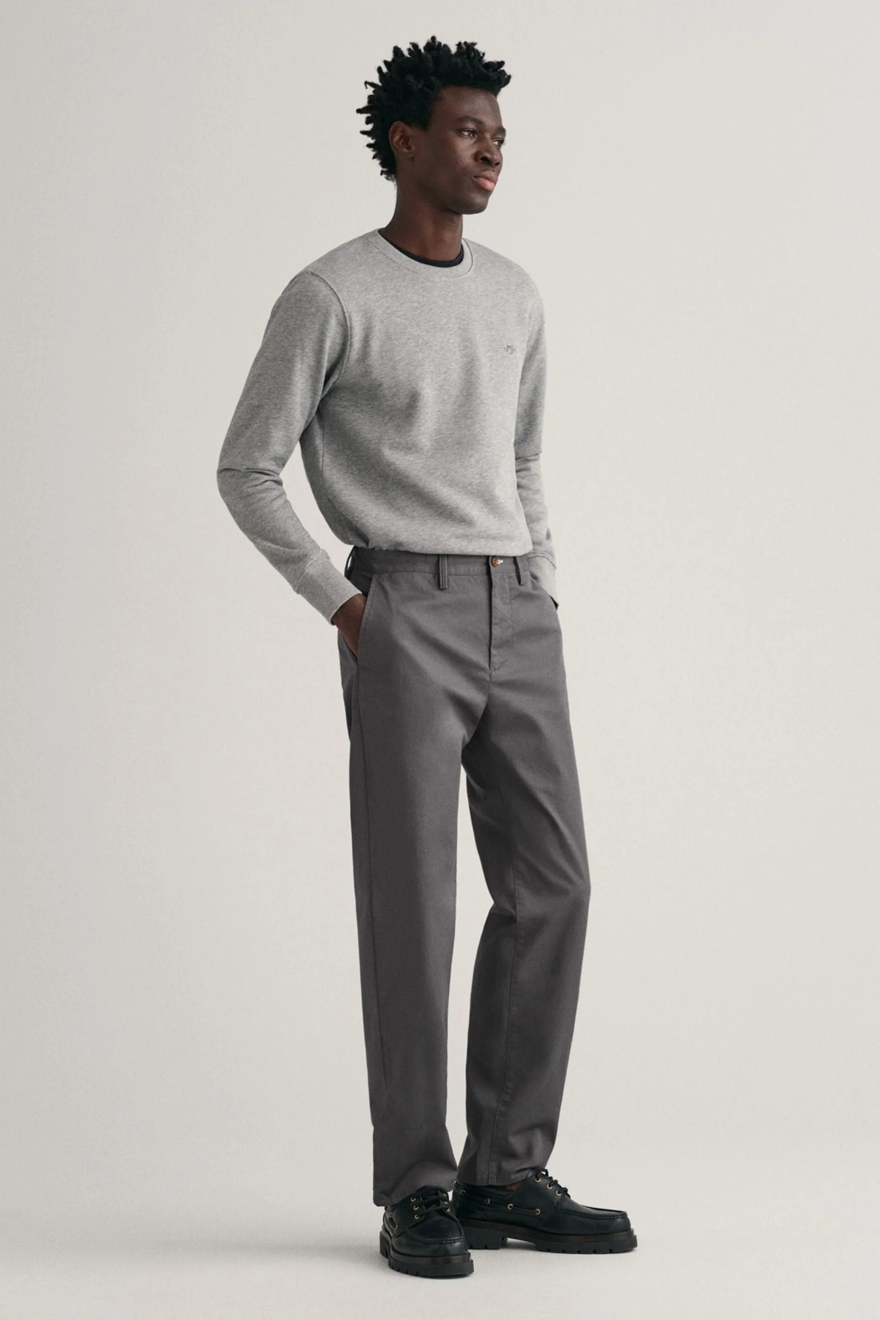 GANT regular  - Pantaloni chino in twill di cotone Pantaloni
