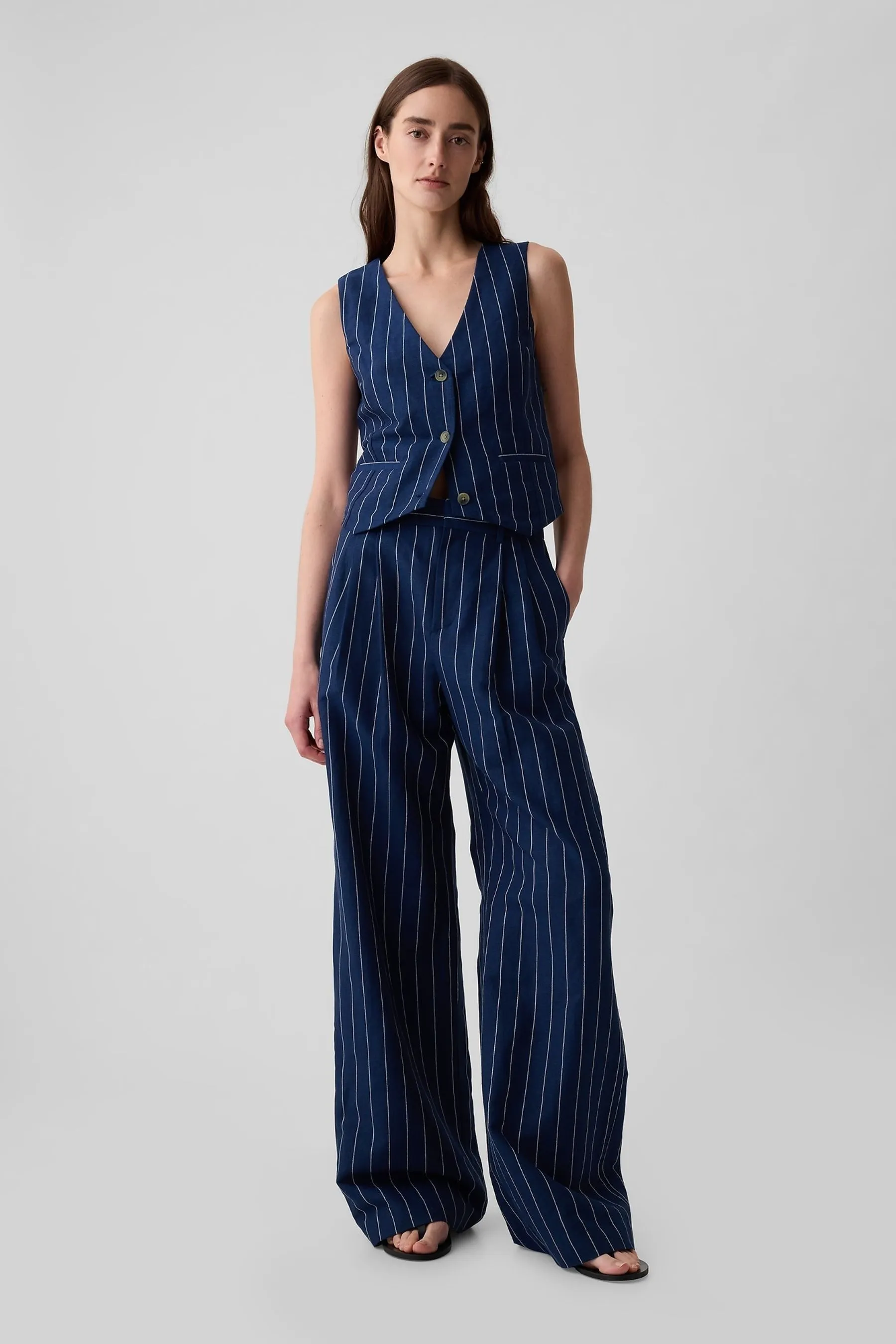 Gap - Gilet in lino e cotone