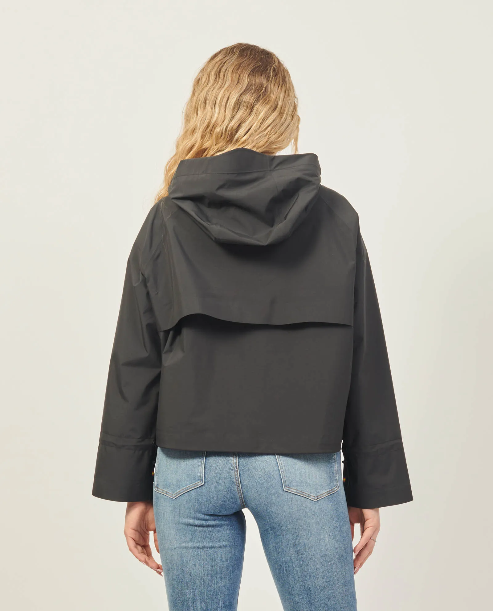 Giacca corta K-way Soille impermeabile con cappuccio